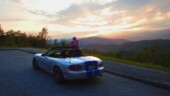 <b>Mother Nature at Her Finest #2 - Mountain Sunrise: </b>Our pre-dawn drive on the Tail of the Dragon to guarantee an unimpeded run worked like a charm and it also netted us this wonderful sunrise on the Foothills Parkway. (9/28/19)