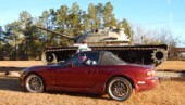 <b>Moving or Parked Targets - Military Vehicle: </b>I had another old Army tank in another town in mind for this point, but this one just presented itself to us. (1/30/16) Moving or Parked Targets - Military Vehicle