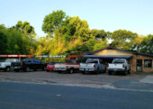 <b>Breakfast Place in Minden, LA</b> - Last night’s hotel clerk recommendation for a good breakfast where the locals eat was to drive just up the street a bit and go here. We were worried a bit as there was only one other vehicle in the lot when we pulled in. Soon the rest of the locals started arriving one by one and they greeted each other by name. When we finished up and stepped outside I knew I needed to snap a picture. Take a guess, which one of these things is not like the other.(05/26/2018)