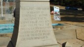<b>Infamous Location: </b>A monument to Thomas McKie Meriwether, the only white person killed in the Hamburg Massacre in 1876 in what is now part of North Augusta, SC. This is part of the inscription on this side: "In life he exemplified the highest ideal of Anglo-Saxon civilization. By his death, he assured to the children of beloved land the supremacy of that ideal." The wording on the other 3 side are just as cringe worthy today. If interested, the whole story is <a href=":https://www.scpictureproject.org/aiken-county/the-hamburg-massacre.html"> here</a>.(12/30/17)