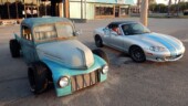 <b>Rat Rod: </b>I'm not sure of the providence of this vehicle, it looks like the hood almost belongs, the front fascia could have been homemade and the fenders were tossed in the trash somewhere. (4/1/2018)