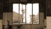 <b>Savannah Railroad Museum Decor - </b> They have closed up these old window openings with various scenes from the heyday of railroading. (11/20/06) Savannah Railroad Museum Decor