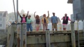 <b>Bye Bye Monhegan</b> - We got quite the send off from the cousins, husband and hangers on. (09/07/12) Bye Bye Monhegan
