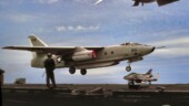 <b>EA-3B On Approach - </b>A fellow by the name of Troy Prince stumbled onto my little corner of the Internet the other day and wrote me a little email. Troy runs a website dedicated to the U.S.S. Midway called MidwaySailor.com and he would like to use some of my photos on that site. I said go for it. In honor of this request I created a category just for the Midway pics and uploaded this picture. Here is an EA-3B coming in for a trap. The plane is seconds away from snagging an arresting cable and being jerked to a halt. EA-3B-On-Approach