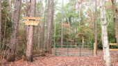 <b>Clark Road Entrance - </b>They recently added this gate and widened a previous narrow trail into something you can literally drive a truck through at our normal entrance. (12/28/08) Clark Road Entrance