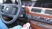 <b>Number 16 - </b>After driving the entry level Beemer we jump into the big gun. Note the very elegant wood trim. This baby had 12 way power seats that included a butt massager option for the driver, which Donna tried unsuccessfully to shut off using the I-Drive during our whole 15 mile loop. (03/28/06) Number 16