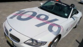 <b>You Again? - </b>It was lunchtime and there were more people driving, so when Carol went out for a second loop, this time in a 650i Coupe, we had little to choose from, so we picked our little friend here. Car #3, the 3.0i Z4 we drove a couple laps ago. (03/35/08) You Again?