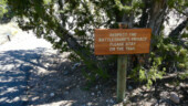<b>Respect Privacy - </b>A sneaky way to keep folks on the trail or a word of warning? (04/19/09) Respect Privacy