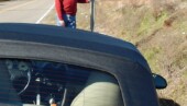 <b>Destination - Sign with Bullet Hole(s): </b>I'm really disappointed in my fellow rural South Carolinians as it was a lot harder than I thought to find a sign with some bullet holes in it. This one looks like it took a shotgun round at close range. (2/28/16) Destination - Sign with Bullet Hole(s)