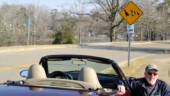 I stuck the Challenge poster in between the sign and the post so I wouldn't have to hold it in my hand, but then I nearly drove off leaving it hanging there... (3/2/14) Destination - Duck Crossing