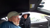 <b>Ready? - </b>A friendly and getting wet fast crew member loads us into car number 2, the 335i Convertible. Even though in this and the next photos it is raining, it stopped shortly into lap number two, so we pushed a button and the origami top tucked away into the trunk. (03/29/07 - Columbia, SC) Ready?