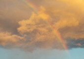 <b>Sunset Rainbow</b> - All Hammond, LA received from Hurricane Alberto were a couple of sprinkles and a very interesting sky. (05/28/2018)