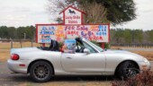 <b>Sign with Lucky in the Name: </b>I bet the owners felt lucky when they bought these stables, but as you can see from the hand sprayed For Sale sign below they have not been so lucky trying to sell them. (1/27/18)