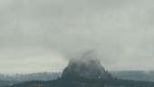 <b>Devils Tower Obscured - </b>Sunday morning dawned cloudy and misty with a chance for rain, undaunted we headed north to see where the mothership landed. (04/12/09) Devils Tower Obscured
