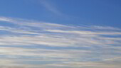 <b>Speed - </b>These clouds look like what is left behind after something very large and very fast has sped by. (11/17/05) Speed