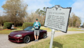 <b>Destination - Historic Site 1900s: </b>There is a historical marker in front of the Aiken, SC Chamber of Commerce building touting the discovery of the neutrino at the Savannah River Plant 25 miles south of that point. We felt that was cheating, so we drove down to inside the plant on the one publicly accessible road to get closer to the actual spot. (3/12/16) Destination - Historic Site 1900s