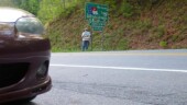 I passed up the first entering North Carolina sign to catch this one while I was across the street from the Tennessee one. (5/10/14) State - North Carolina