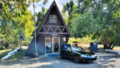 <em>Lorane</em> - A very cool small A-frame. I wonder if the postmaster lives upstairs. (920/25)