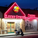 <b>Lucky Strike</b> - You didn't need another breakfast picture from The Cracker Box in Carson City, so I snapped this of a scooter parked at the casino next door. (04/10/22)
