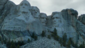 <b>Mt Rushmore - </b>It was past closing time, but the gate was unguarded so we followed in a couple of cars from Minnesota to the parking area. We stuck around for about a half an hour as the sun was going down. (04/12/09) Mt Rushmore