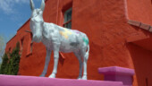 <b>Carrizozo Burro - </b>Several years back Aiken had a community art project revolving around horses, looks like Carrizozo has done the same thing with burros in recent years. (04/19/09) Carrizozo Burro