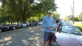 The Masters Miata Club lines up to be in the Ridge Peach Festival's Parade. (6/21/14) Destination - Parade