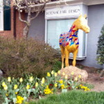 <b>Maryland Horseplay? - </b>Back in 2004 the city of Aiken had a public art project involving fiberglass horses. This looks like it uses the same form as the Aiken horses, but although I don't have a photo of every horse, I'm fairly sure this isn't an Aiken horse. There must have been another art project using horses, but an interent search reveaks none. (04/11/2007) Maryland Horseplay?