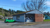 <em>Powers</em> - The Wagner House, thought to be the oldest pioneer dwelling in the region, is adjacent to a railroad museum, that which I passed right by to get to the post office. (3/14/26)