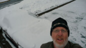 <b>Yours Truly</b> - With a snow covered Miata in the background. Yours-Truly