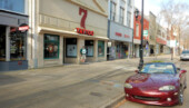 <b>Destination - Tattoo Parlor: </b>There must be a huge correlation to getting a tattoo and cigarette smoking because the sidewalk in front was littered with butts and as I stood there posing it smelled just like an ashtray. (3/12/16) Destination - Tattoo Parlor