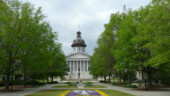 <b>SC State Capitol Back - </b>We were at the capitol building because there was a virtual cache there. The was an actual cache near where this picture was taken, but there were too many other people about to hunt for it. (04/10/09) SC State Capitol Back