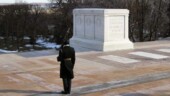 <b>Arlington Cemetery 4 - </b>Tomb of the Unknowns. We waited around about 15 minutes to watch the changing of the guard, but then got moving again to stay warm. (03/02/05) Arlington Cemetery 4