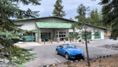 <em>Sunriver</em> - This is another of the trying to wait out a customer to get a clean photo. In the end I modified my phot taking location to hide them. There is a car hidden behind the pine tree on the left. (4/6/25)