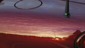<b>Fender Sunrise - </b>Here is Friday's TGIF picture reflected off the rear fender of the Miata. I'm thinking this will be lucky submission #13 to www.enchantedceiling.com. (11/19/04) Fender-Sunrise