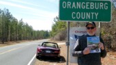 Love the county signs, with just the right parking job you can get two for one. This one mates up with Calhoun County. (3/8/14) County - Orangeburg