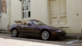 <b>Dark - </b>The 1st generation Miatas, IMHO, don't look good in dark colors, but sometimes, like this 1995 Merlot Mica, in certain situations they don't look half bad... (05/18/2005) Dark