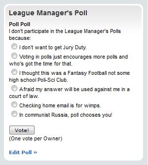 League Managers Poll