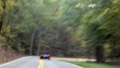<b>Road - </b>Playing chase on one of the 318 turns in 11 miles of Deal's Gap (US129) in western North Carolina / eastern Tennessee. (09/11/04) Road