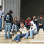 <b>Class Trip - </b>Doesn't matter what time of the year or what day of the week it is when you visit Washington DC you are bound to run into groups of students doing the same. I love the look on the girl in the front right. (04/10/2007) Class Trip