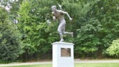 <b>Jim Thorpe Statue</b> - On a brief foray off I-84 in Pennsylvania we serendip?i?tously drove through a small town that had been renamed for the man King Gus?tav V of Swe?den called the great?est ath?lete in the world, Jim Thorpe. If you are won?der?ing how the town got his name, even though Jim never set foot in while he was alive. (09/02/12) Jim Thorpe Statue
