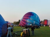 <b>Preparing For Flight - </b> It takes a team of at least three to launch a balloon, but double that is probably ideal. (09/09/07) Preparing For Flight