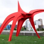 <b>Eagle - </b>by Alexander Calder. Probably going to become the symbol of the Olympic Sculpture Garden. Its big, its red and it was done by the 3rd generation of America's giant metal public art guys. (05/27/07) Eagle