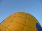 <b>Abstract - </b>This partially inflated balloon makes a nice pattern against the sky. (09/09/07) Abstract