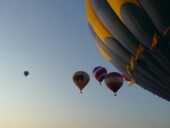 <b>Joining The Crowd - </b> About half of the twenty or so balloons are in the sky now. (09/09/07) Joining The Crowd