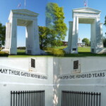 <b>Peace Arch - </b>A montage of photos of the Peace Arch that sits in the de-militarized zone between the US and Canada. (05/29/07) Peace Arch