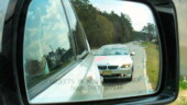 <b>Objects In Mirror Are Closer Than They Appear - </b>A 6 Series Coupe waits for us to get around the corner so he can stomp on the gas and get around us. (03/15/07 - Augusta, GA) Objects In Mirror Are Closer Than They Appear