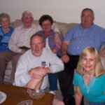 <b>Two Jim Morrisons - </b>From left to right: (couch) Anne Morrison, Jim Morrison, Donna (Morrison) Bogardus and Jim Morrison. (floor) Brian Bogardus and Linda (Walker) Morrison. (05/29/07) Two Jim Morrisons