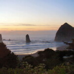 <b>Haystack And Needles 2 - </b>Another view of the rocks, but from a different vantage point. We walked down the beach and then went up to the road to walk back to the lodge. (10/01/06) Haystack And Needles 2