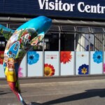 <b>Artsy Orca 2 - </b>The Victoria Tourism Board bought this on to place outside their Visitor Centre at the Inner Harbour. (05/31/07) Artsy Orca 2