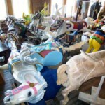 <b>Awaiting Restoration - </b>For something to do we piled into two cars and visited the New England Carousel Museum in Bristol. One of their primary missions is to restore old carousel horses, both public and private. (07/03/07) Awaiting Restoration